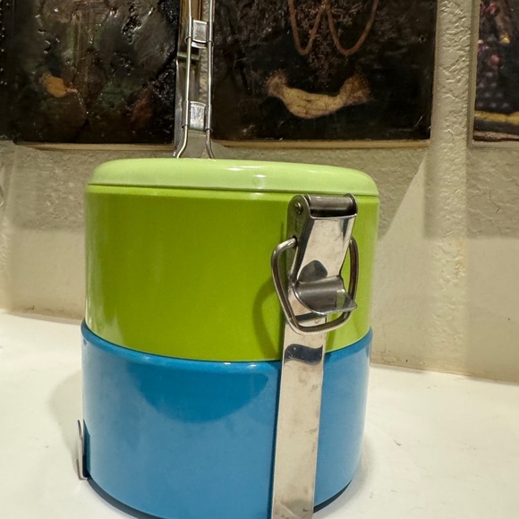 GoldFish Brand‎ Melamine Bento Tiffin Carrier Vintage Snack - Picture 4 of 6